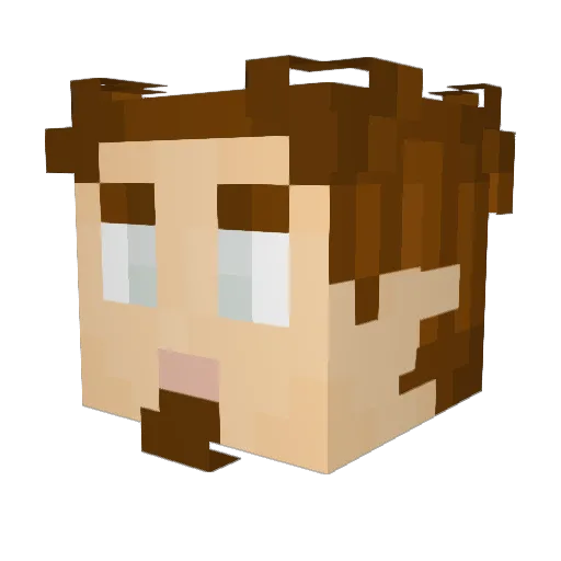 SaylemVFM Minecraft avatar head, 3D render