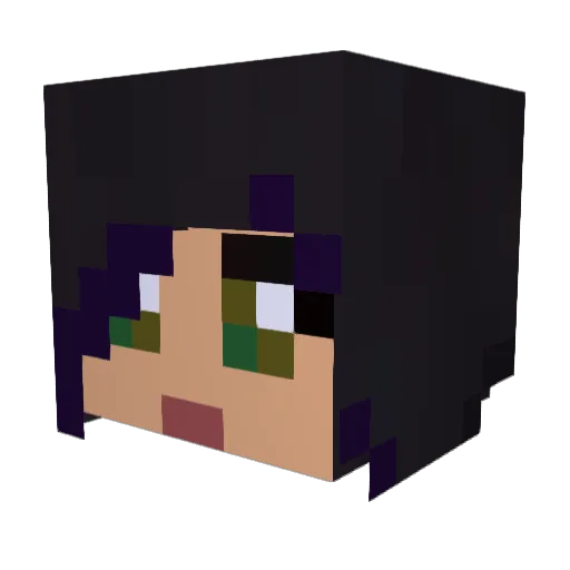 SaylorTwift Minecraft avatar head, 3D render