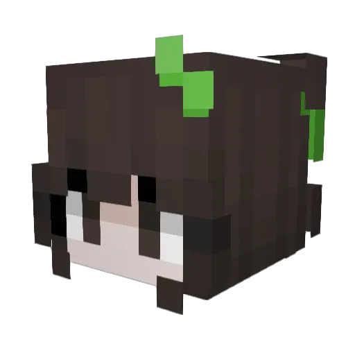 Saymiau Minecraft avatar head, 3D render