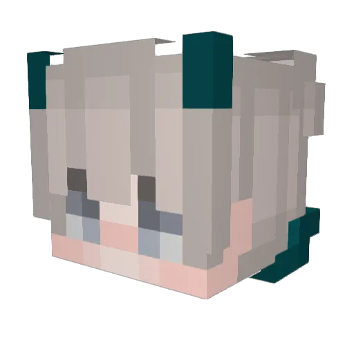 Saynd Minecraft avatar head, 3D render