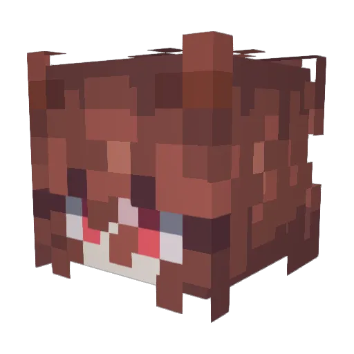 SayoGotballs Minecraft avatar head, 3D render