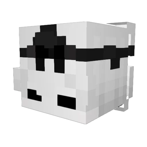 Sayo__001 Minecraft avatar head, 3D render