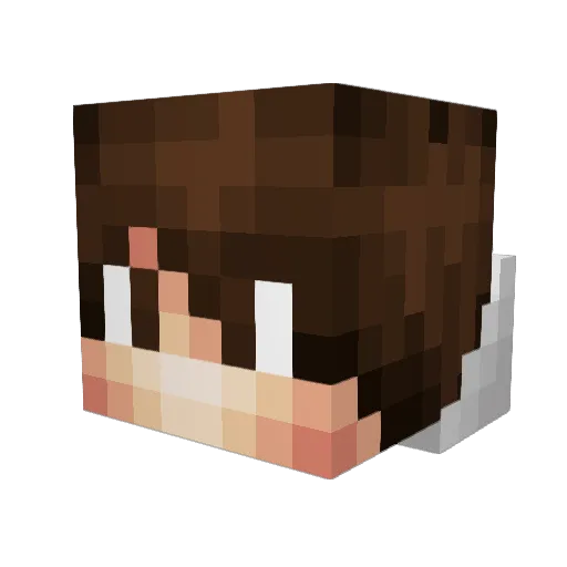 SayorisBow_9 Minecraft avatar head, 3D render