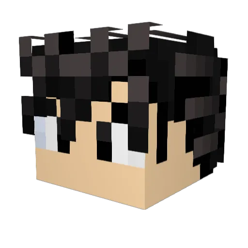 Sayphe Minecraft avatar head, 3D render