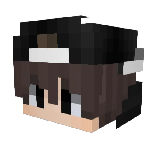 SayrenPL Minecraft avatar head, 3D render