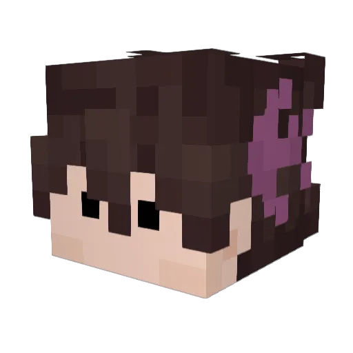 Sayrican Minecraft avatar head, 3D render