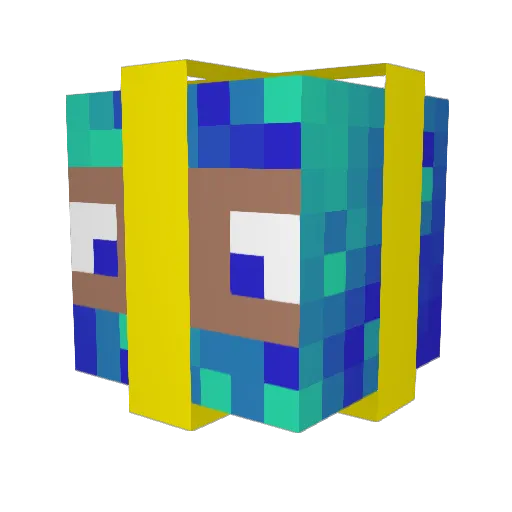 Sayrodet Minecraft avatar head, 3D render