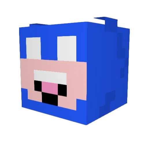 SaytroGP Minecraft avatar head, 3D render