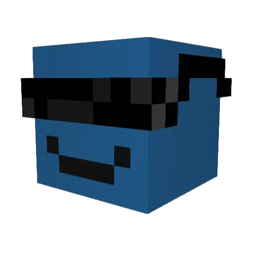 Saytut Minecraft avatar head, 3D render