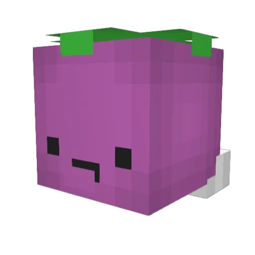 Sayu0220_ Minecraft avatar head, 3D render
