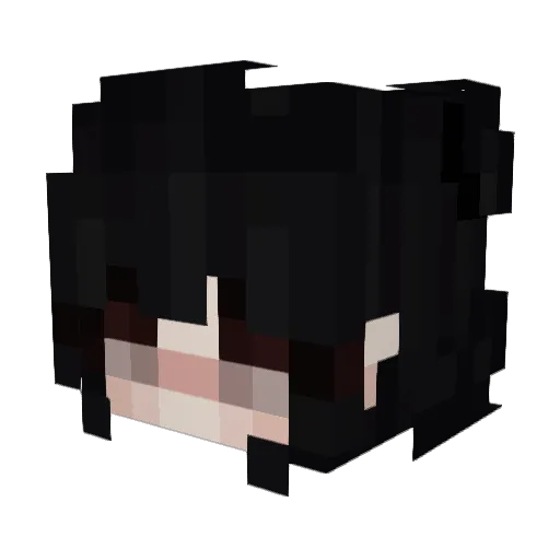 Sayu_S Minecraft avatar head, 3D render