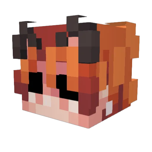 Sayuran55 Minecraft avatar head, 3D render