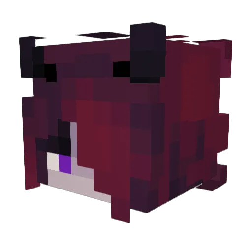 Sayuri44 Minecraft avatar head, 3D render