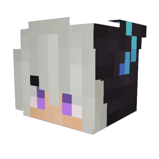 SayuriRin Minecraft avatar head, 3D render