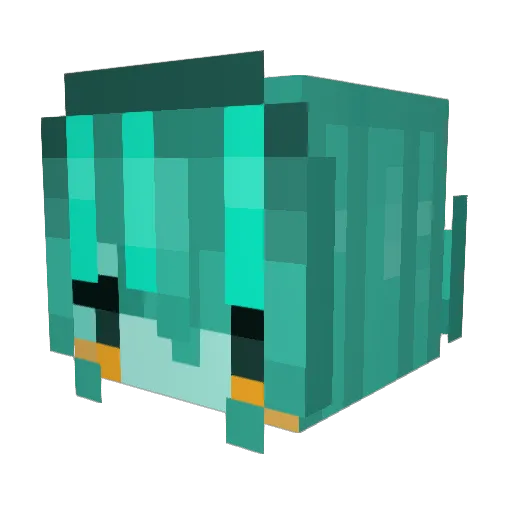 Sayuri_likes Minecraft avatar head, 3D render