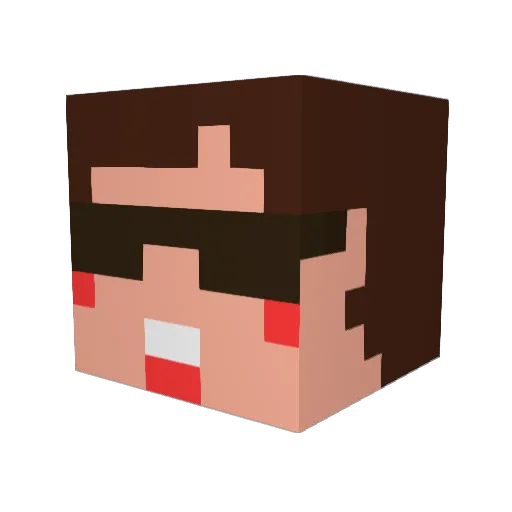 SayurilleX Minecraft avatar head, 3D render
