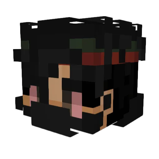 Sayuukee Minecraft avatar head, 3D render