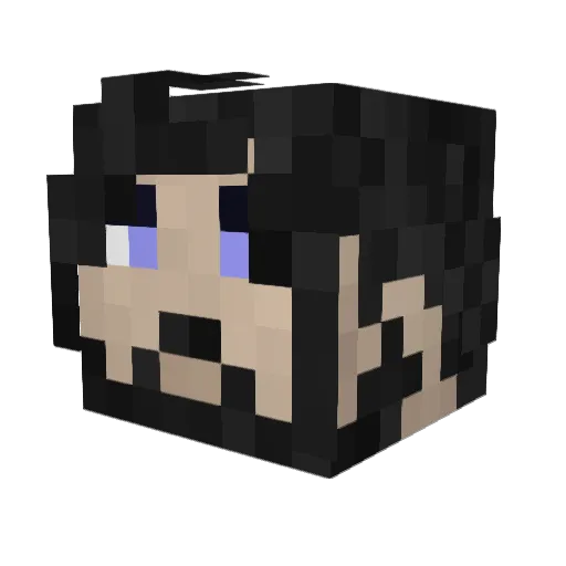 Sayvaras Minecraft avatar head, 3D render
