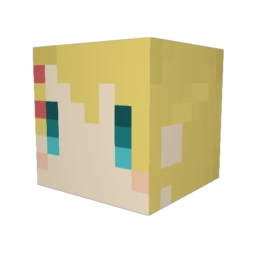 Sayya634 Minecraft avatar head, 3D render