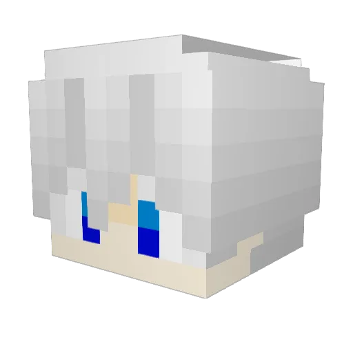 Sayykoo Minecraft avatar head, 3D render
