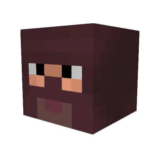 Sayym Minecraft avatar head, 3D render