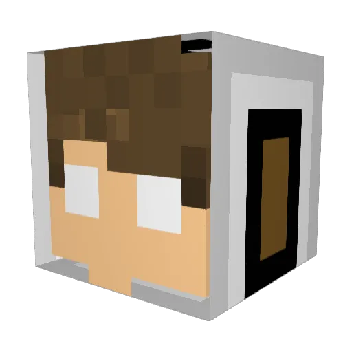 Sazby Minecraft avatar head, 3D render