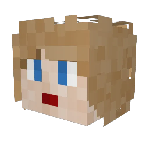 Sazd0g Minecraft avatar head, 3D render