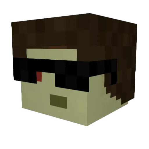 Sazer573 Minecraft avatar head, 3D render