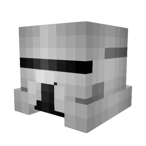 Sazhipie Minecraft avatar head, 3D render