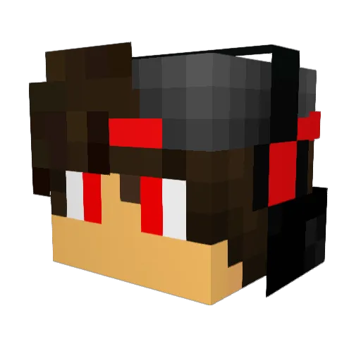 SazinhoTweaks Minecraft avatar head, 3D render