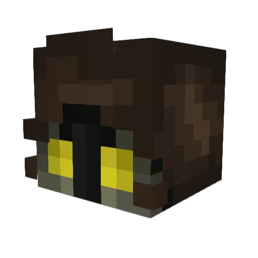 Sazq Minecraft avatar head, 3D render