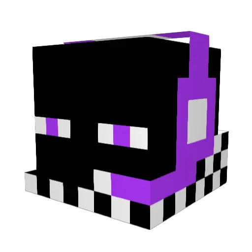 Sazu_33 Minecraft avatar head, 3D render