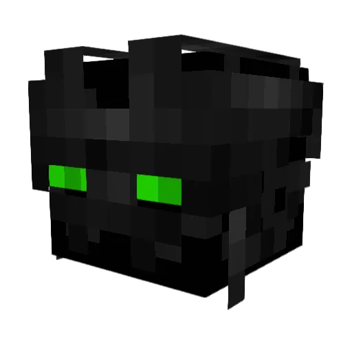 Sazzard Minecraft avatar head, 3D render
