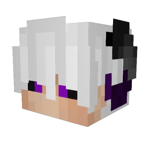 Sazzmaster Minecraft avatar head, 3D render