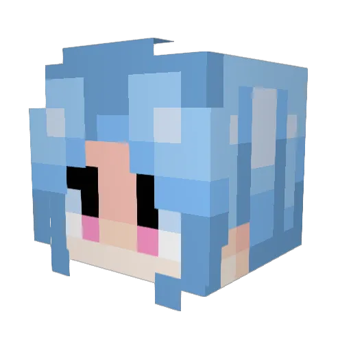 Sazzypants Minecraft avatar head, 3D render