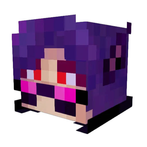 SbAntimony51 Minecraft avatar head, 3D render