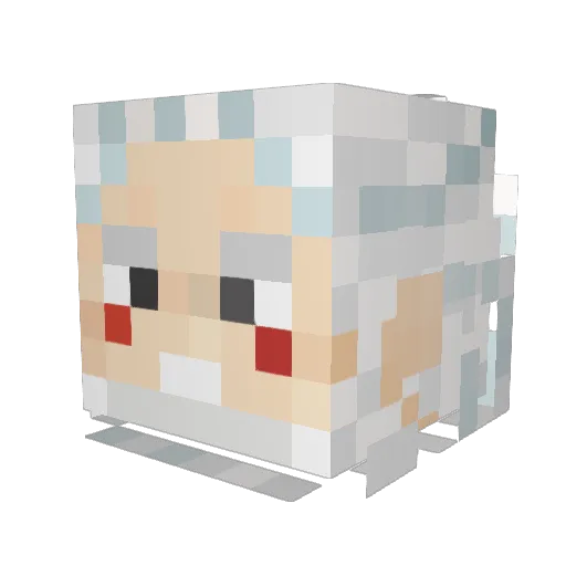 Sb_91 Minecraft avatar head, 3D render