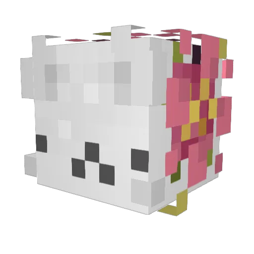 Sbarky Minecraft avatar head, 3D render