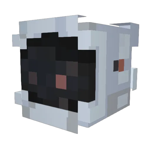 Sbebbo Minecraft avatar head, 3D render