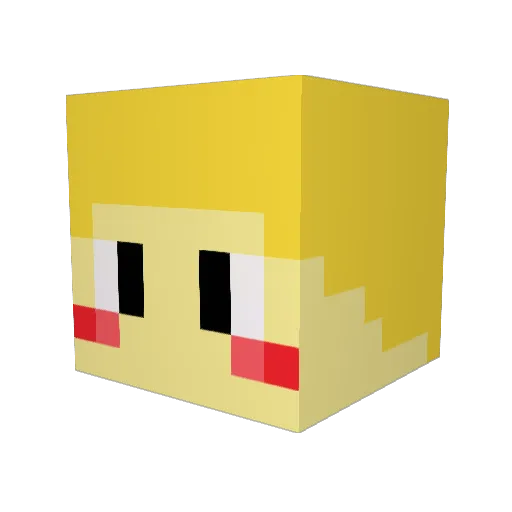 Sbell_1 Minecraft avatar head, 3D render