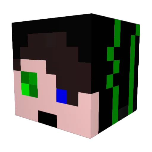 SbirBeni Minecraft avatar head, 3D render