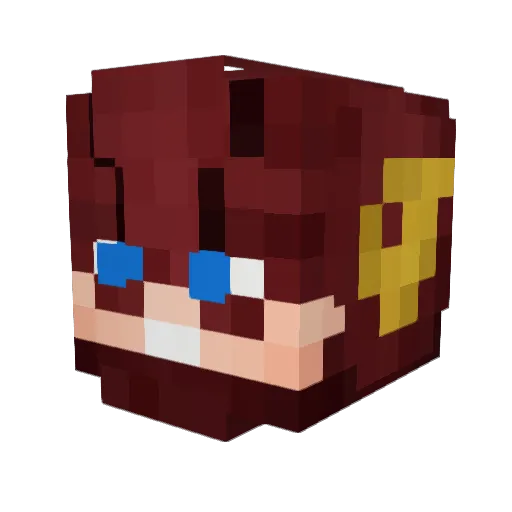 Sbiru Minecraft avatar head, 3D render