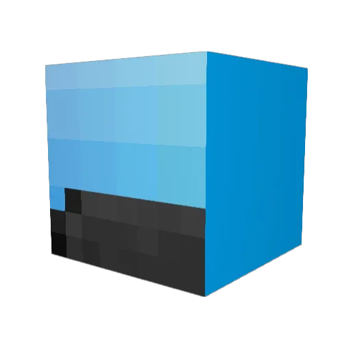 Sbunk Minecraft avatar head, 3D render