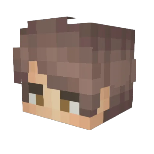 Sburrinatorr Minecraft avatar head, 3D render