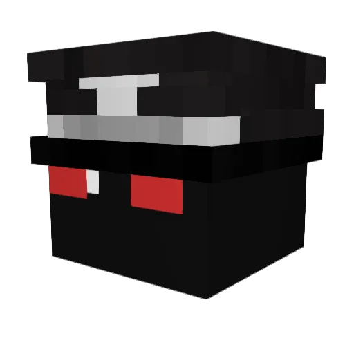 Sbutke Minecraft avatar head, 3D render