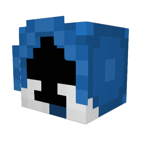 Sc000ped Minecraft avatar head, 3D render