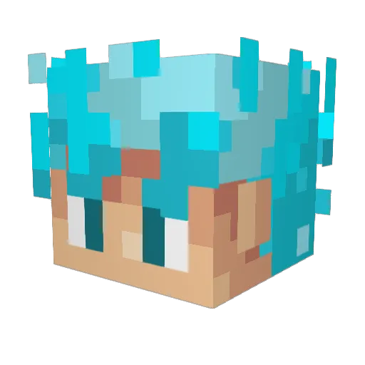 Sc0ty_ Minecraft avatar head, 3D render