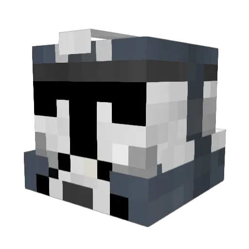 Sc4n0r Minecraft avatar head, 3D render