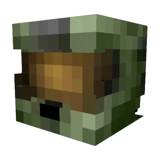 Sc4ntr4xx Minecraft avatar head, 3D render