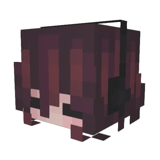 Sc4r3dyC4t Minecraft avatar head, 3D render